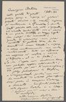 Letter from Giacomo Puccini to Arturo Toscanini, February 1, 1911
