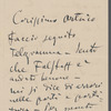 Letter from Giacomo Puccini to Arturo Toscanini, June 1, 1911