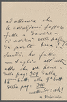 Letter from Giacomo Puccini to Arturo Toscanini, June 1, 1911