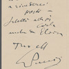 Letter from Giacomo Puccini to Arturo Toscanini, June 1, 1911