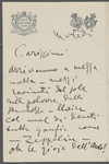 Letter from Giacomo Puccini to Arturo Toscanini, [probably summer 1911]