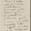 Letter from Giacomo Puccini to Arturo Toscanini, [probably summer 1911]