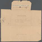 Telegram from Giacomo Puccini To Arturo Toscanini, May [or September] 28, 1922