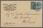 Postcard from Giacomo Puccini to Arturo Toscanini, October 14, 1923