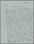 Letter from Giacomo Puccini to Arturo Toscanini, August 4, 1924