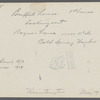Buffet house. 1st house. Rogues Lane, now 11th St. Cold Spring Harbor, Huntington