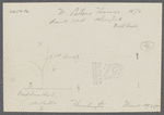 M. Peters farmhouse (1873). (Sketch of location on back of photo.) West Hills, Huntington