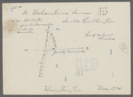 D. Valentine house (1858, 1873, 1896). NW corner Old New York Ave. and Jericho Turnpike. (Sketch showing location on back of photo.) South Huntington, Huntington