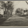 View of western branch of shore road, showing houses. Just south of windmill in park. Water Mill
Southampton