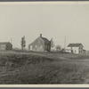 View of two houses. Just south of railroad tracks, west of Benedict's Mill. Water Mill, Southampton