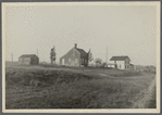 View of two houses. Just south of railroad tracks, west of Benedict's Mill. Water Mill, Southampton