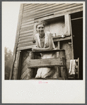Wife of unemployed coal miner, suffering from T.B., living in old company store. Abandoned mining town of Marine, West Virginia. (See 50110-D)