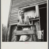 Wife of unemployed coal miner, suffering from T.B., living in old company store. Abandoned mining town of Marine, West Virginia. (See 50110-D)