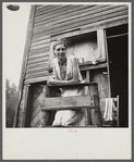 Wife of unemployed coal miner, suffering from T.B., living in old company store. Abandoned mining town of Marine, West Virginia. (See 50110-D)