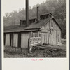 Boarded-up houses in abandoned mining town of Twin Branch, West Virginia