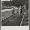 Coming home from school. Mining town, Osage, West Virginia
