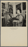 Artist Laura Wheeler Waring at work on painting