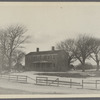 Chatfield farmhouse. North side Mecox Road, about 200ft east of Jobs Lane. Was Francis' Atlantic Steam Gristmill, erected 1851 on Trian-gular Commons, moved here. Bridgehampton, Southampton