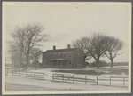Chatfield farmhouse. North side Mecox Road, about 200ft east of Jobs Lane. Was Francis' Atlantic Steam Gristmill, erected 1851 on Trian-gular Commons, moved here. Bridgehampton, Southampton