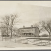 Chatfield farmhouse. North side Mecox Road, about 200ft east of Jobs Lane. Was Francis' Atlantic Steam Gristmill, erected 1851 on Trian-gular Commons, moved here. Bridgehampton, Southampton