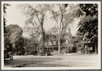Clinton Academy, later Clinton Hall (Town Hall). West side Main Street, north of Village Green. Erected 1784 by Rev. Samuel Buell. Named for 1st NY Gov. Geo. Clinton. Remodelled 1886. East Hampton