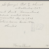 St. George's Protestant Episcopal Church. Front Street. Established 1702. Edifice erected 1822. Consecrated Sept. 19, 1823. Lecture room built 1840. Hempstead, Hempstead