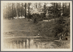 David R. Schenck house. View of pond. Great Neck, North Hempstead