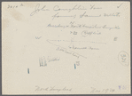 John CoughIin house. South of North Hempstead Turnpike, west of golf course. Formerly Samuel Willetts. (Sketch showing location on back of photo.) North Hempstead,  North Hempstead