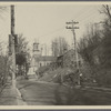 View of Losee house? and Presbyterian Church. On eastern village road. Roslyn, North Hempstead