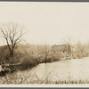 Gristmill. G.S. Phillips (1858, 1873). Miller's house on right. Warren Cruikshank owner (1925). Smithtown, Smithtown