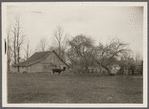 Barn of E. Brush farmhouse. East side road to Hauppauge, south of Main Street. Smithtown Branch, Smithtown
