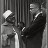 West African delegate to the United Nations meet with Malcolm circa 1963 at New York City United Nations reception 