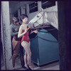 La Plume de Ma Tante, original Broadway production, cast posing with horse