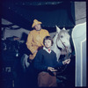La Plume de Ma Tante, original Broadway production, cast posing with horse