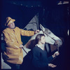 La Plume de Ma Tante, original Broadway production, cast posing with horse