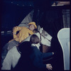 La Plume de Ma Tante, original Broadway production, cast posing with horse