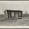 Home of Indian family (mixed breed) not yet resettled on Pembroke Farms. North Carolina, near Maxton