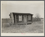 Home of Indian family (mixed breed) not yet resettled on Pembroke Farms. North Carolina, near Maxton