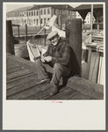 Fisherman on the dock, Charleston, South Carolina on Christmas Day