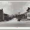 Slums in Negro district. Atlanta, Georgia. City skyline