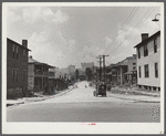 Slums in Negro district. Atlanta, Georgia. City skyline