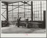 Woodworking shop, FSA (Farm Security Administration) warehouse depot. Atlanta, Georgia
