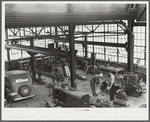 Interior of workshop, FSA (Farm Security Administration) warehouse depot. Atlanta, Georgia
