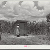 New privy on farm of Frederick Oliver, tenant purchase client. Summerton, South Carolina