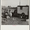 Migrant laborers camped beside a packinghouse in Belle Glade, Florida