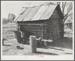 Smokehouse and washhouse built by rehabilitation family. Pike County, Alabama