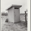 New privy. Helms family, FSA (Farm Security Administration) clients. Coffee County, Alabama