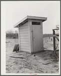 New privy. Helms family, FSA (Farm Security Administration) clients. Coffee County, Alabama