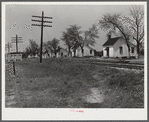 Georgia. Railroad work crew houses near Madison, Georgia