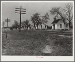 Georgia. Railroad work crew houses near Madison, Georgia